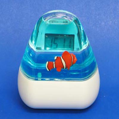 Aqua Reflective Clock - Fish Floater